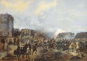 Бой на Малаховом кургане в Севастополе в 1855 году