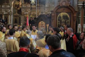 Митрополит Екатеринодарский Исидор освятил восстановленный Дроздовский киот с иконой Архистратига Божия Михаила