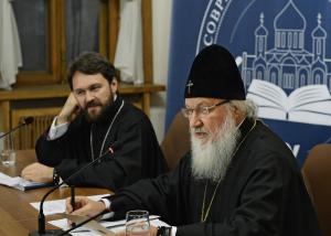 Патриарх Кирилл на конференции *Современная библеистика и Предание Церкви*