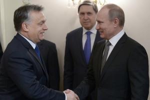 Президент России Владимир Путин и премьер-министр Венгрии Виктор Орбан