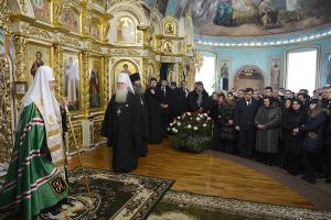 Патриарх Кирилл на встрече с родственниками погибших от терактов в Волгограде
