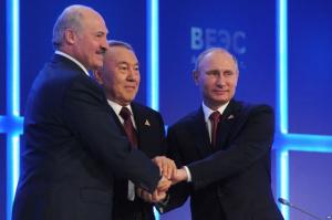 Путин, Назарбаев и Лукашенко