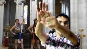 Кощунственная акция Femen в соборе Альмудена