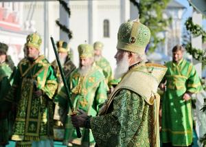 Святейший Патриарх Кирилл совершил Всенощное бдение в Троице-Сергиевой лавре