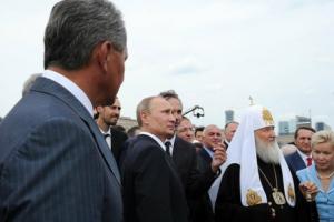 Президент России Владимир Путин и Святейший Патриарх Кирилл приняли участие в открытии памятника героям Первой мировой войны