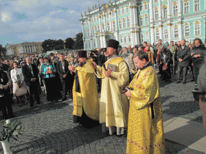 Молебен на Дворцовой площади