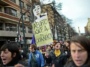 Митинг против абортов в Испании