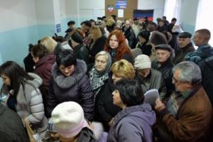 На избирательном участке в Донецке
