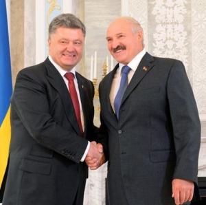 Пётр Порошенко и Александр Лукашенко