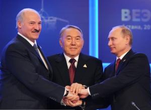 Путин, Лукашенко и Назарбаев