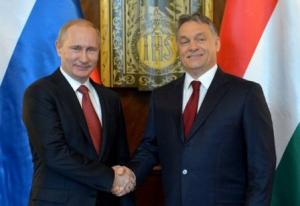 Президент РФ Владимир Путин и премьер Венгрии Виктор Орбан