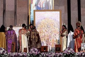 Церемония канонизации жертв геноцида в Армении