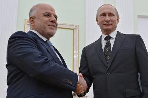 Владимир Путин и премьер Ирака Хайдар Абади