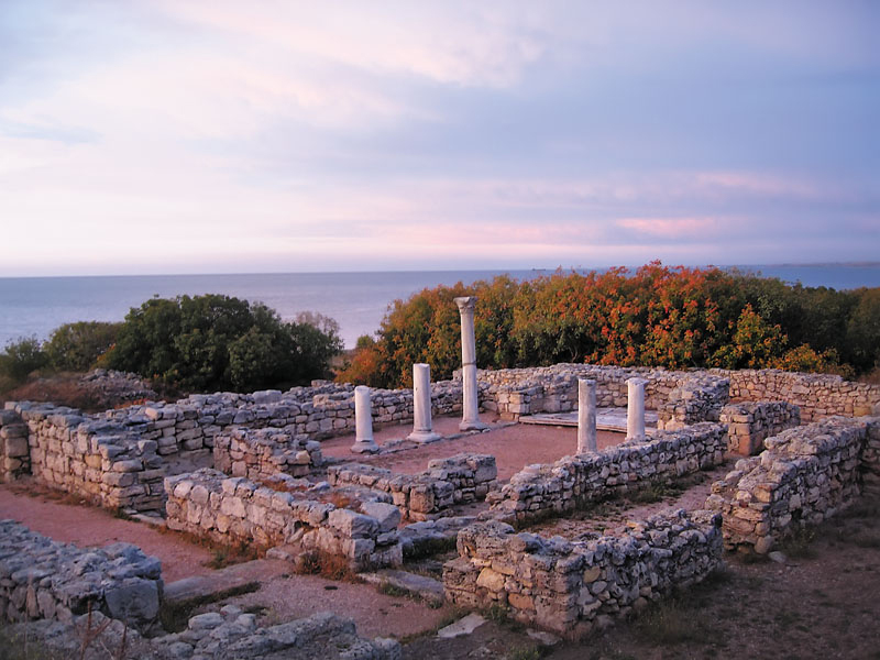 Руины древнегреческого города-государства Херсонес