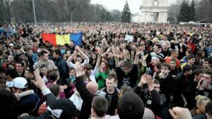 Митинг в центре Кишинёва