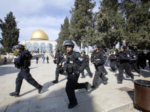 Израильская полиция на Храмовой горе