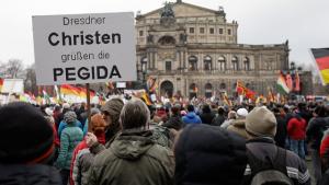 Митинг в Дрездене