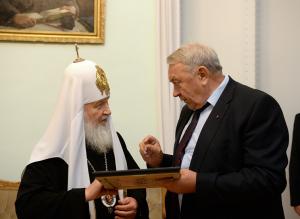 Патриарх Кирилл и Е.Фортов