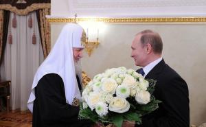 Патриарх Кирилл и президент В.Путин