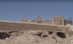 Разрушенный монастырь в Сирии