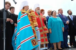 На открытии памятника Государю Николаю II в Евпатории