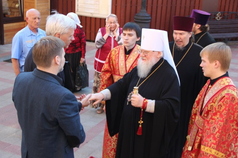 Встреча митрополита Кубанского и Екатеринодарского Исидора