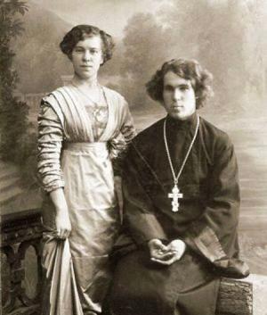 Священник Александр Иванович Малиновский с супругой Верой Дмитриевной