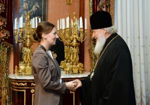 Патриарх Кирилл и Анна Кузнецова