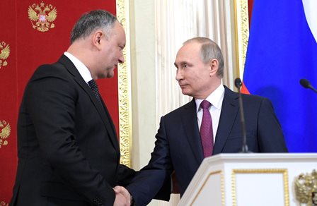Владимир Путин и Игорь Додон