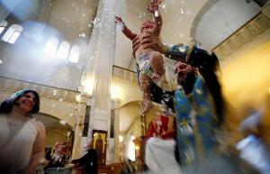 Массовое крещение в Тбилиси