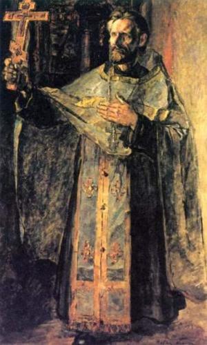 Священномученик Иоанн Рождественский. Портрет П.Корина