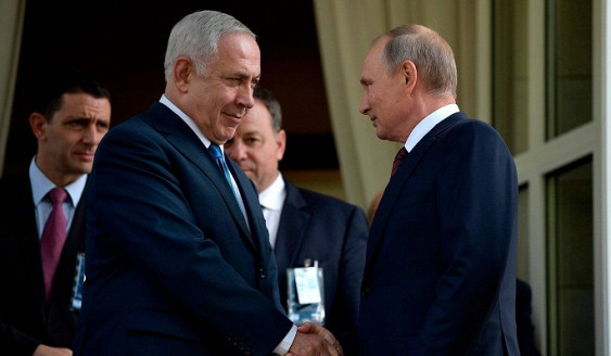 Президент России Владимир Путин принял в Сочи премьера Израиля Биньямина Нетаньяху