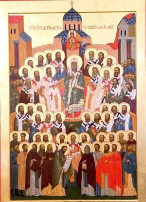 Икона святых – участников Собора 1917-18 гг