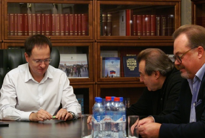 Встреча Владимира Мединского и Алексея Учителя