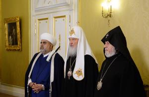 Патриарх Кирилл, Аллахшукюр Пашазаде и Каталикос Гарегин II