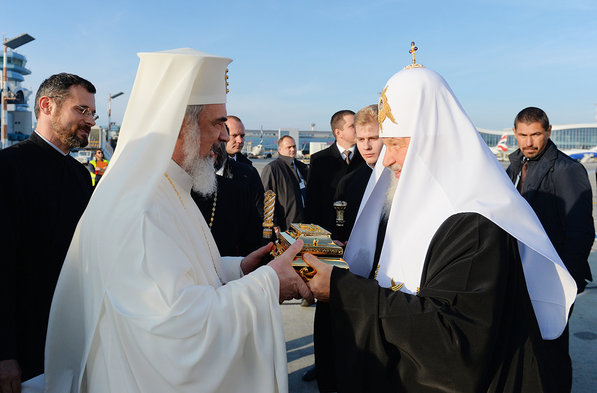 Встреча Святейшего Патриарха Кирилла и Блаженнейшего Патриарха Румынского Даниила