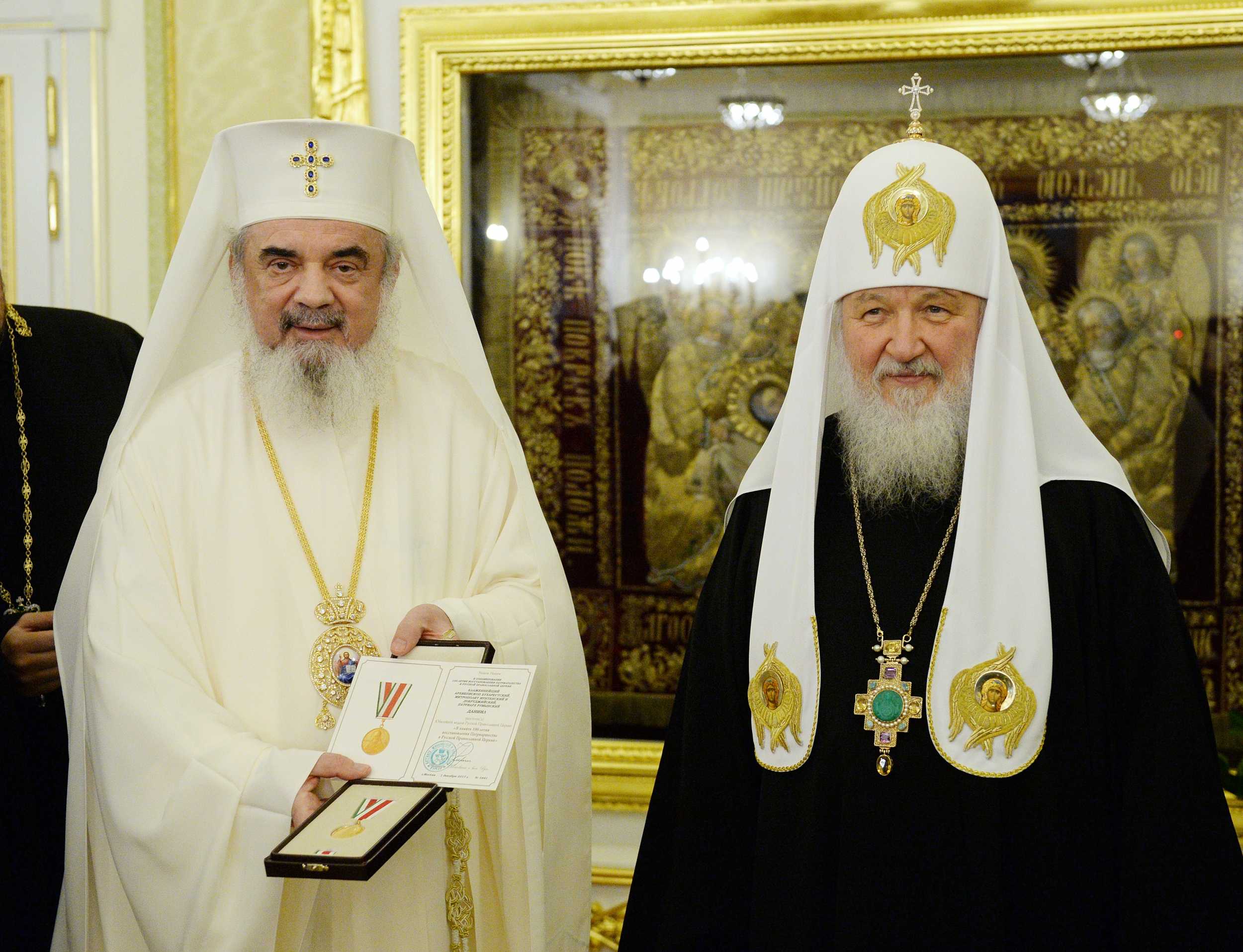 Святейший Патриарх Кирилл и Блаженнейший Патриарх Румынский Даниил
