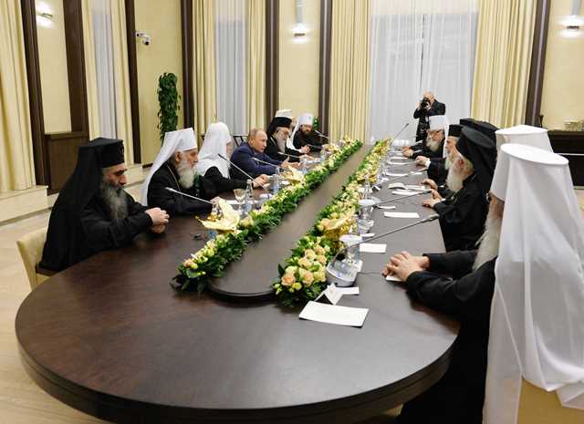 Владимир Путин встретился с Предстоятелями Поместных Православных Церквей