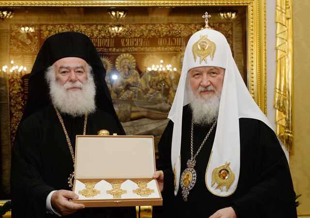 Святейший Патриарх Кирилл и Блаженнейший Патриарх Александрийский Феодор