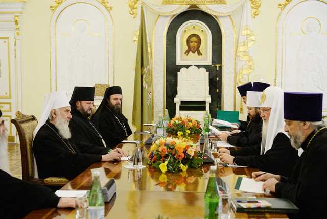 Патриарх Кирилл встретился с Патриархом Сербским Иринеем