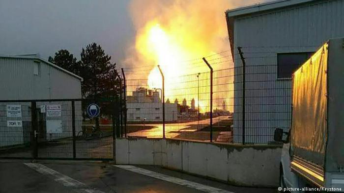 Авария на одном из крупнейших газораспределительных предприятий Европы близ города Баумгартен-ан-дер-Марх 