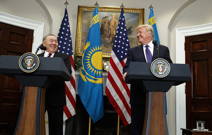 Дональд Трамп и Нурсултан Назарбаев