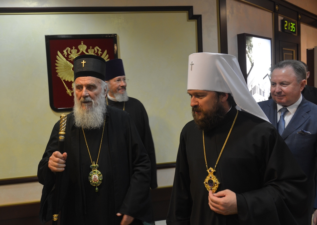 Патриарх Сербский Ириней прибыл в Москву