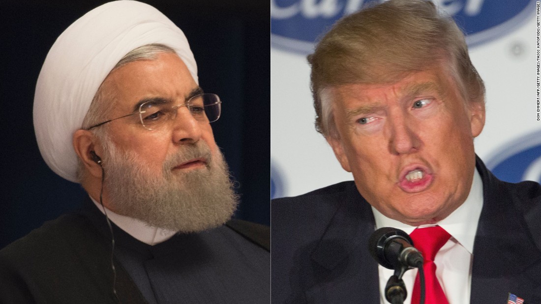 Президенты США и Ирана Дональд Трамп и Хасан Рухани