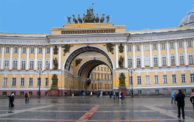 Здание Главного штаба Российской империи на Дворцовой площади в Санкт-Петербурге