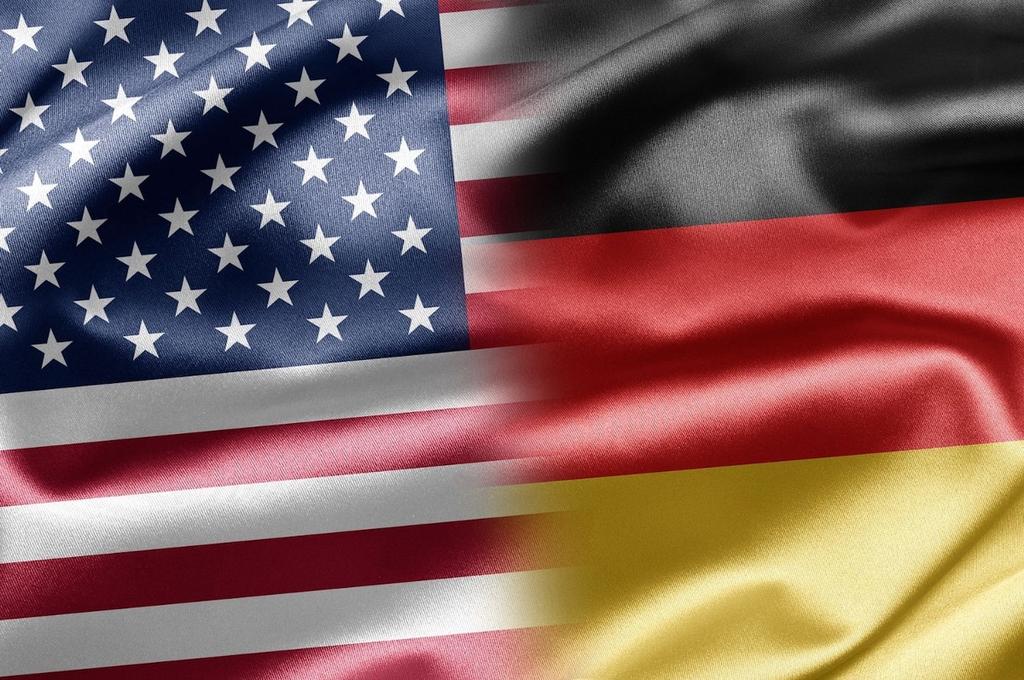Флаг США и Германии