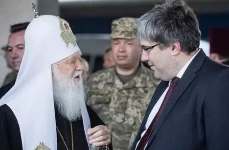 Лже-патриарх Денисенко и советник Президента Украины Ростислав Павленко