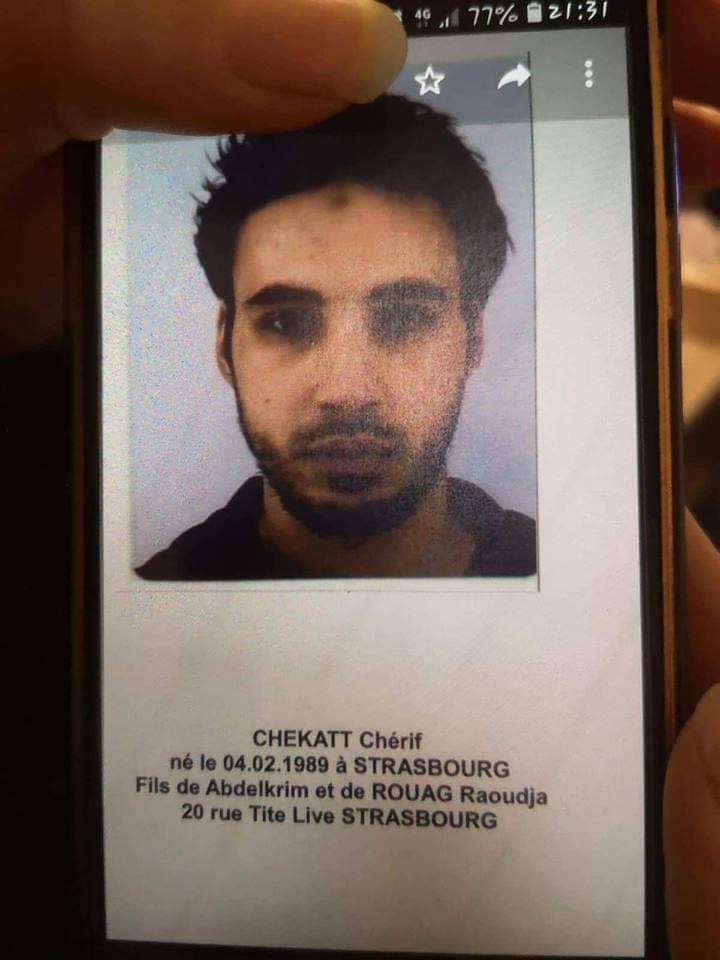Фото террориста, устроившего стрельбу на Рождественской выставке в Страсбурге
