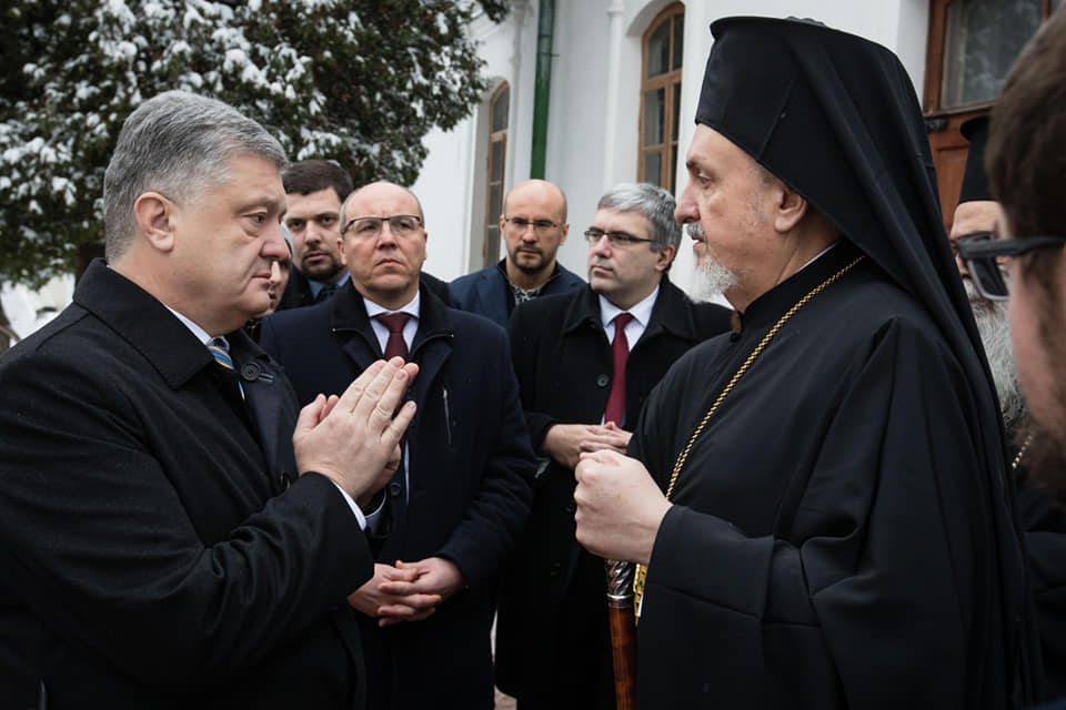 Порошенко и митрополит Галльский Эммануил
