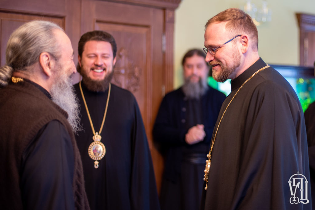 Блаженнейший Митрополит Киевский Онуфрий и архиепископ Михайловский Георгий